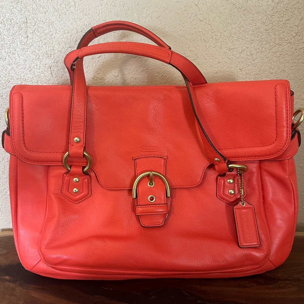 Coach Leather Campbell Eva Flap Satchel F26127